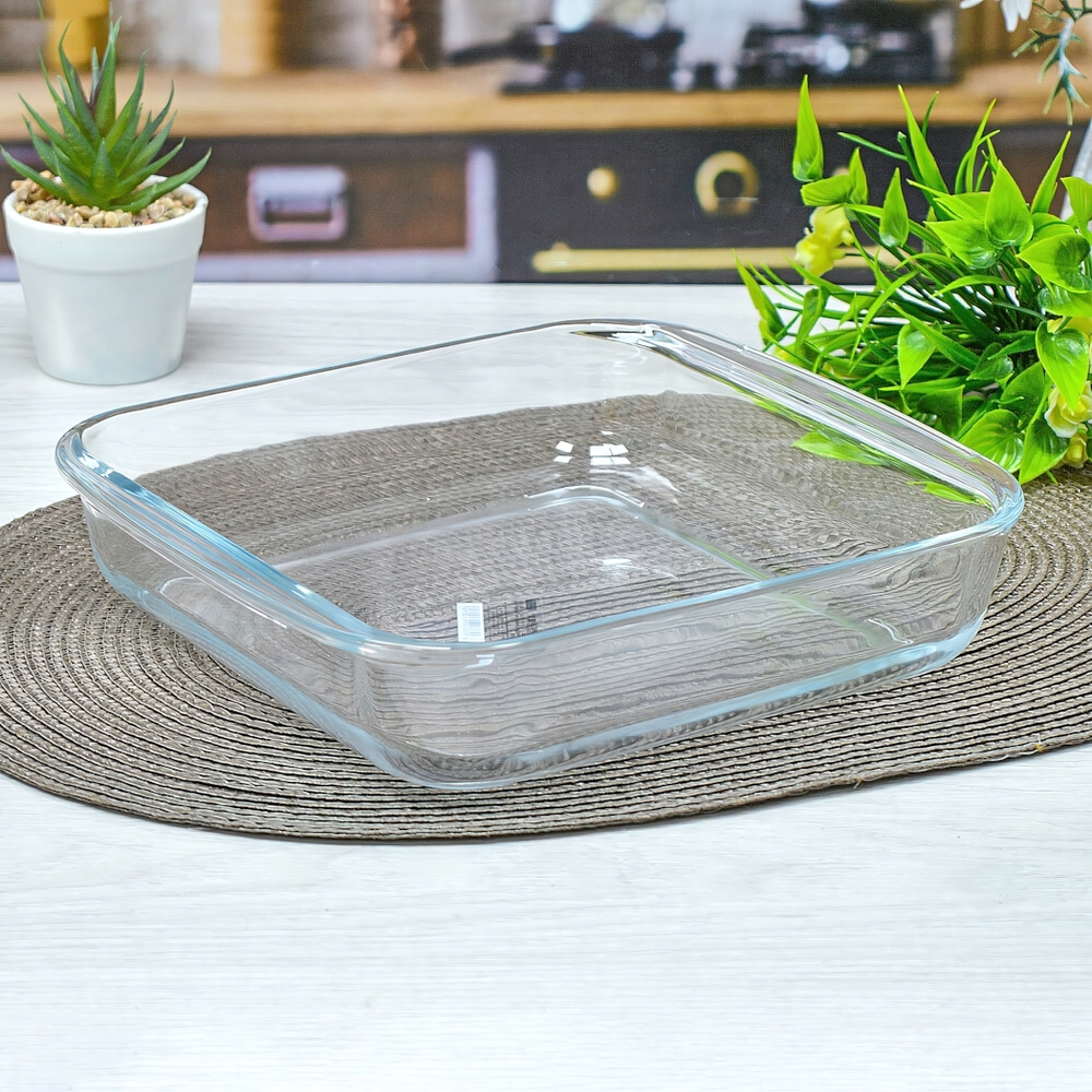 Форма для выпечки 1,8л 24*24см h5см, термостойкое стекло