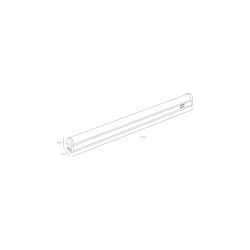 Линейный светодиодный светильник ЭРА LLED-01-08W-6500-W 8Вт 6500K L574мм с выключателем | Бытовые светодиодные линейные светильники