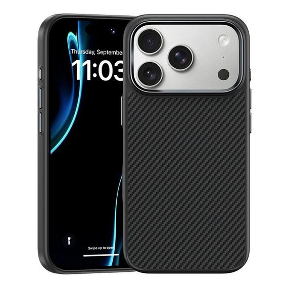 Чехол Benks ArmorPro Case built with Kevlar 600D для iPhone 17 Pro Max 6.9&quot; (C.K.FL.AP.BK.A070) черный (Black)