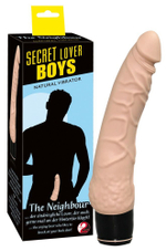 Вибратор телесного цвета с гладкой головкой - 20,3 см. (Цвет: телесный)