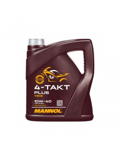 MANNOL 7202 4-Takt Plus 10W-40 API SL JASO п/синт 4л