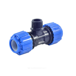Тройник компрессионный ПЭ Дн 25х1/2"х25 НР Ру16 ТПК-АКВА 51251225