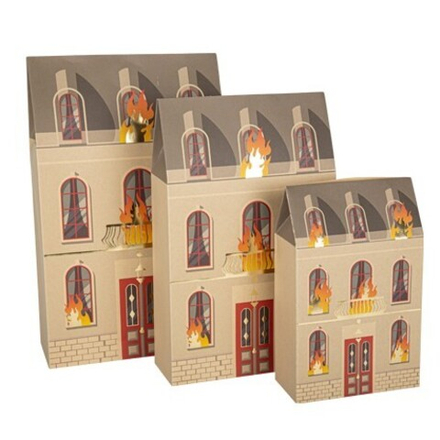 Композиция на стол "Пожарные" (3 дома)