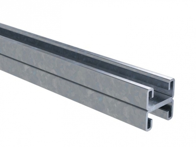 Двойной С-образный профиль 41х21, L400, толщ. 2.5 мм, нержавеющая сталь AISI 304