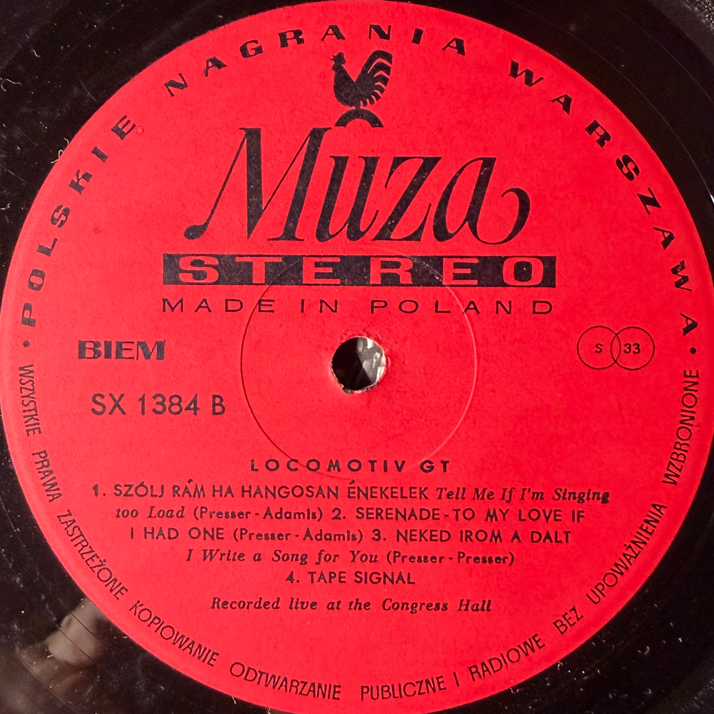 Locomotiv GT ‎– In Warsaw (Польша 1976г.)