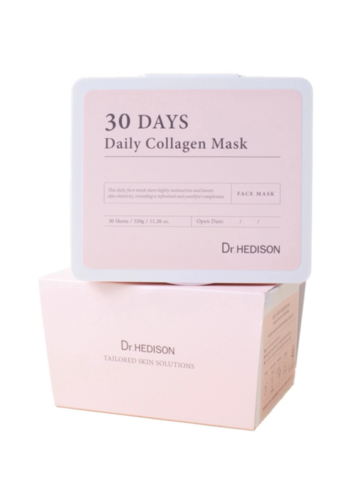 Коллагеновые тканевые маски для лица на 30дней Dr.Hedison Daily Collagen Mask 30 days