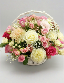 Корзина с цветами Чистые мысли