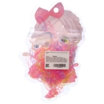 Резинки для волос детские силиконовые 200шт «ФРАТТИ БУМ», Машенька с Котиком, 17*9.5см