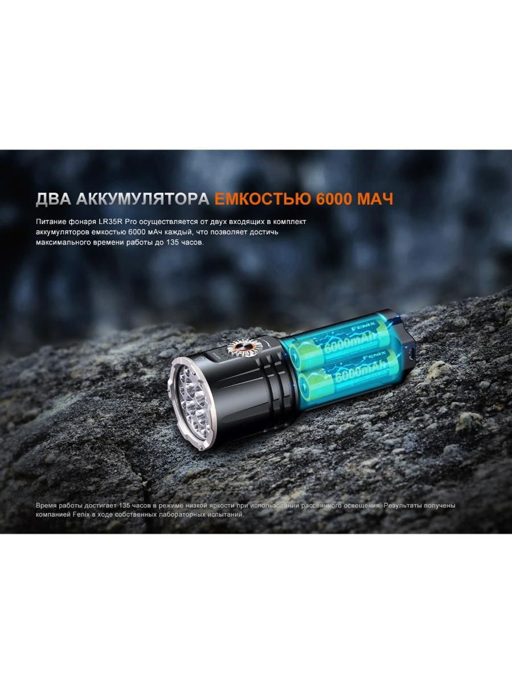 Фонарь Fenix поисковый LR35R Pro 10000 люмен