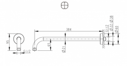 Настенный кронштейн для душа Bravat
