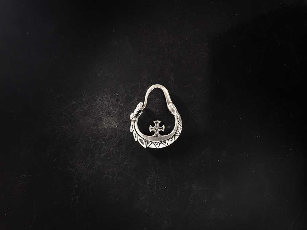 Серьга. Реплика казачьей серьги со змеем.