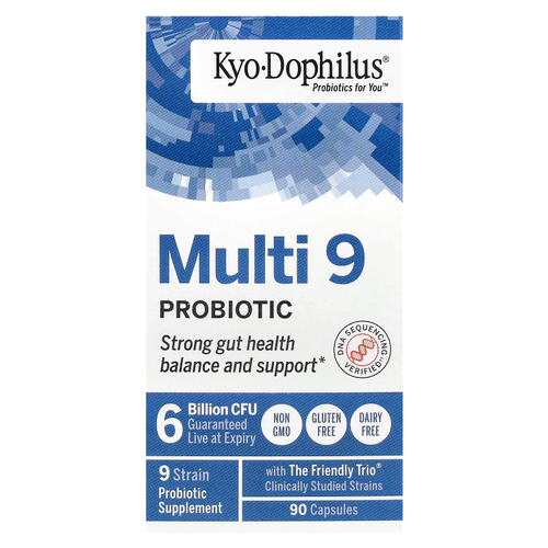 Kyolic, Kyo-Dophilus®, пробиотик Multi 9, 6 млрд КОЕ, 90 капсул
