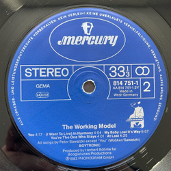 Винтажная виниловая пластинка LP Boytronic The Working Model (Германия 1983)