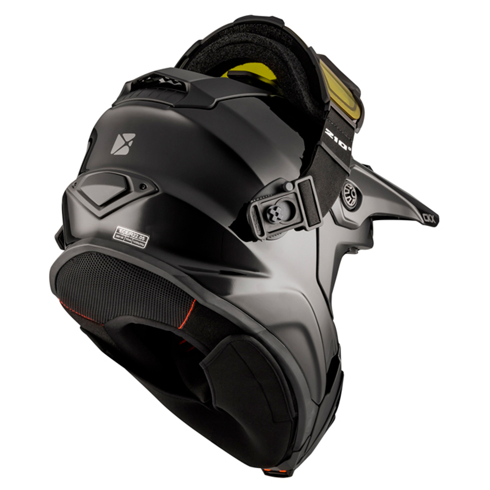 Шлем CKX СНЕГОХОДНЫЙ БЭККАНТРИ TITAN SOLID С ОЧКАМИ 210° TACTICAL