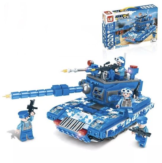 Конструктор City  «Полицейский танк» , 378+ деталей