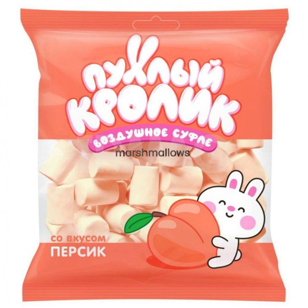 Маршмеллоу "Пухлый кролик" со вкусом персика 85гр