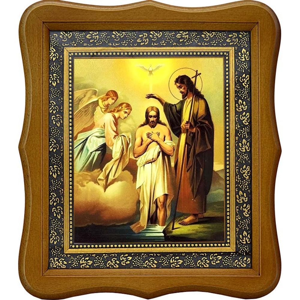 Богоявление (Крещение) Господне . Икона на холсте.