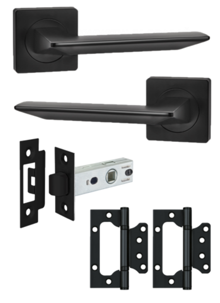 Ручка дверная межкомнатная с защелкой и петлями бабочка ULTRA