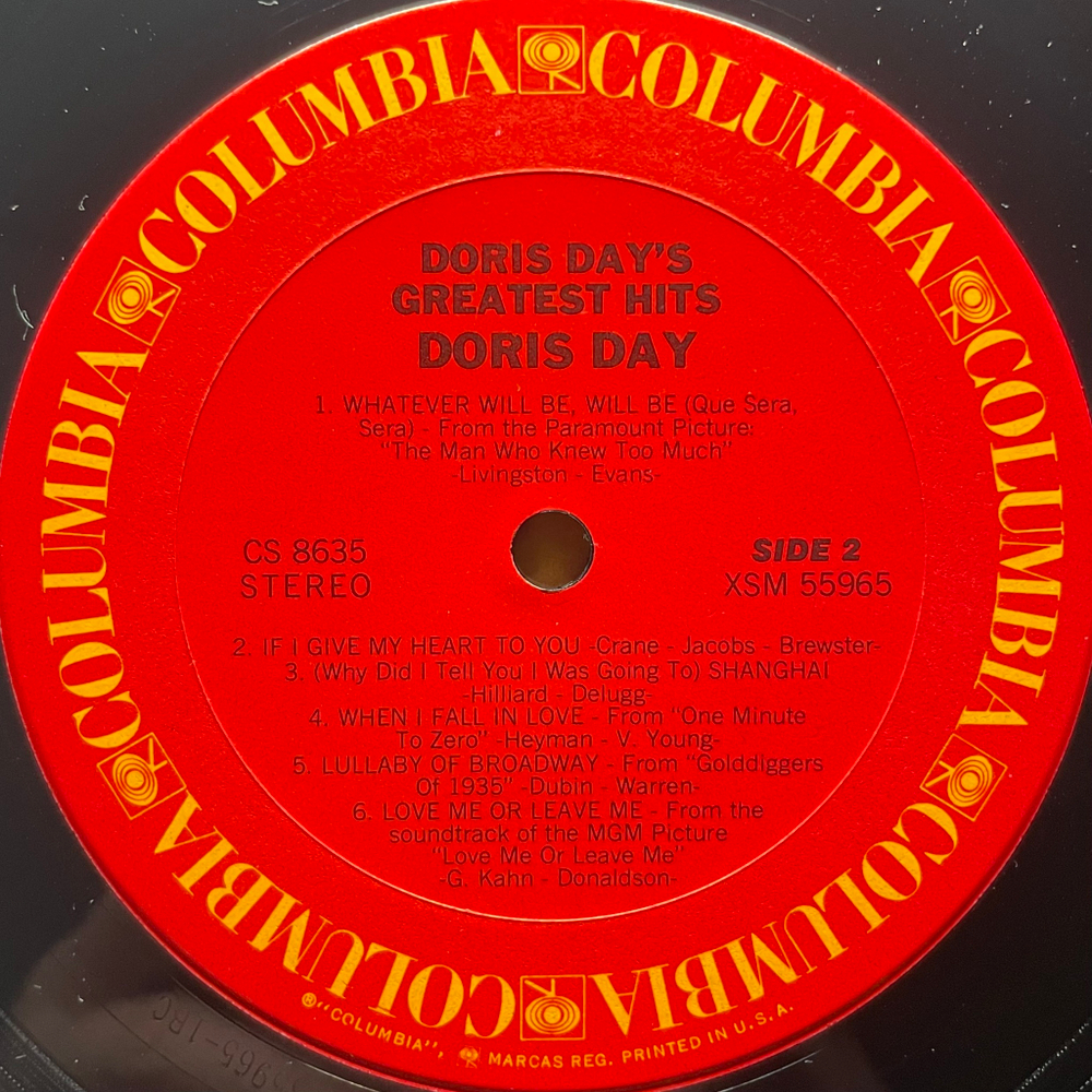 Doris Day ‎– Doris Day's Greatest Hits (США)