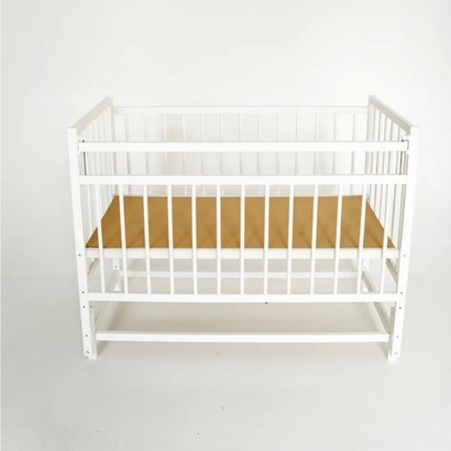 Кроватка детская Промтекс Мини КД мпМ белый маятник продольный