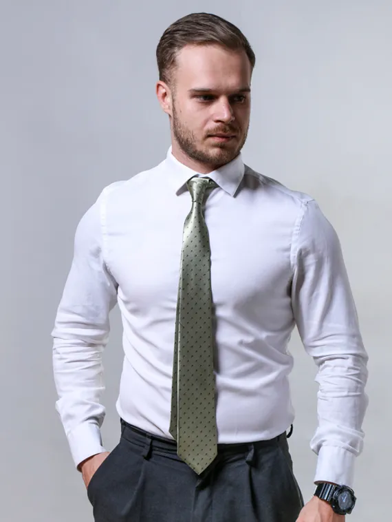 Галстук оливковый