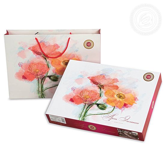 Двуспальный с европростынёй комплект постельного белья Изумруд Мако-сатин