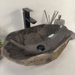 Раковина из речного камня RS-65182 53*33*15 0862