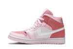 Кроссовки Jordan Air Jordan 1 Mid Digital Pink (Женская размерная сетка)