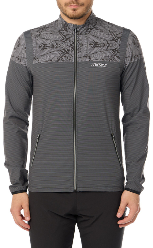 Куртка ветровка KV+ SPRINT jacket man, black/grey, 23S06.1