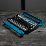 Набор торцевых головок, трещотка 120 зубьев, 1/2", CrV, 36 предметов Gross