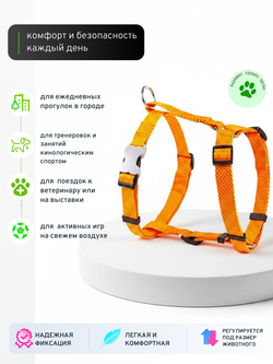 Шлейка NEO 1.5 см оранжевая