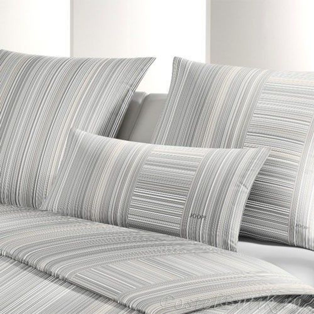 Наволочка 50x70 JOOP! Fine Stripes бежевая фото