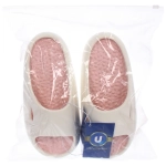 Шлепанцы женские «RELAX», цвет белый, розовая стелька, р-р 36-37