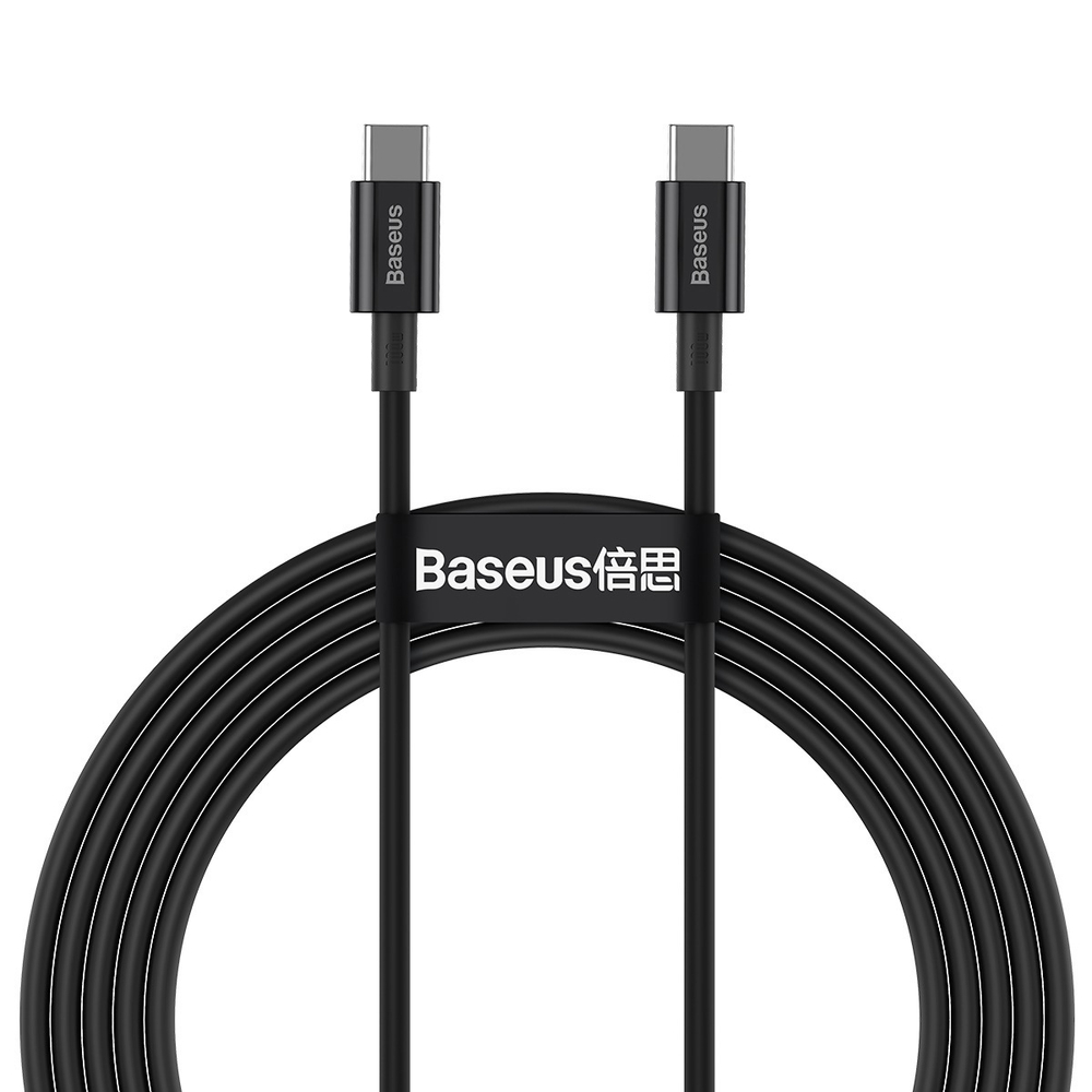 Type-C Кабель Baseus Superior Series Fast Charging Data Cable Type-C to Type-C 100W 2m - Black