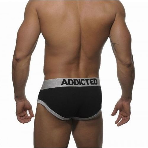 Мужские трусы брифы черные Seobean Addicted Black brief