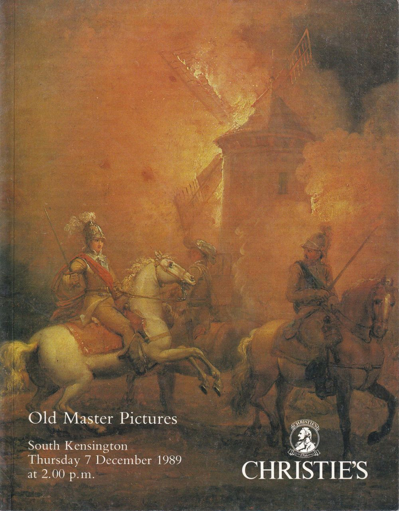 Каталог аукциона Christie’s, Лондон, Живопись старых мастеров от 7 декабря 1989 года