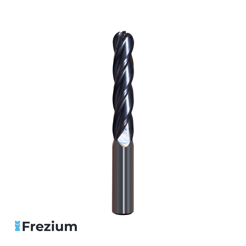 Сферическая фреза твердосплавная по металлу 12x12x55x100 Z4 R6 VHM; 2P0868A-12 Сферическая фреза твердосплавная по металлу 12x12x55x100 Z4 R6 VHM; 2P0868A-12