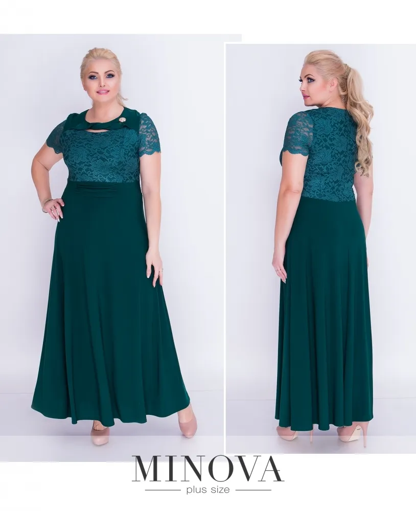 Платье 00269-зеленый Minova