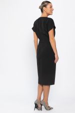 Платье с карманами Утренняя роса (черное) П14371-16М LT Collection