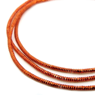 Канитель/трунцал мягкая, фигурная KAN/MN, 1 мм, глянец, яркая медь