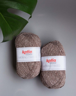 -40% Katia Socks Merino Tweed (носочный твид с мериносом) 100г | коричневый