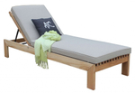 Лежак деревянный Tagliamento Elba, натуральный, светло-серый