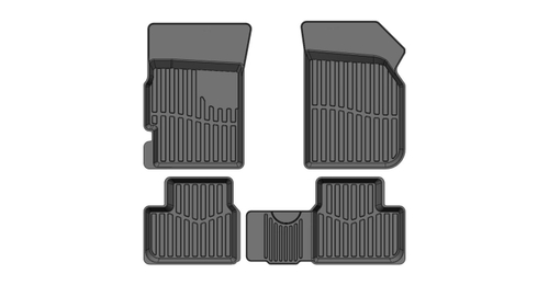 Коврики резиновые в салон 3D PREMIUM для Chevrolet Spark (2010-2015) SRTK.PR.CH.SPAR.10G.02X11