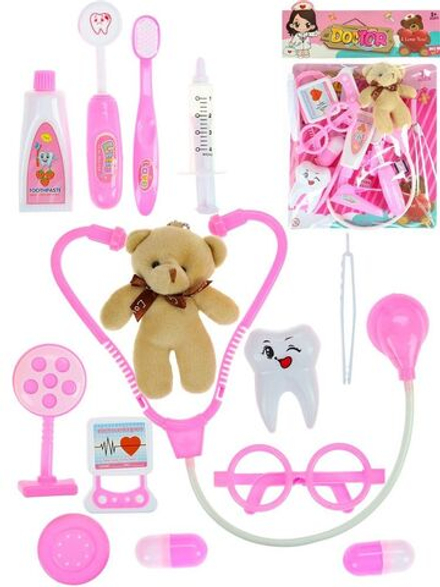 Игровой набор доктора 12 предметов "Ветеринар"