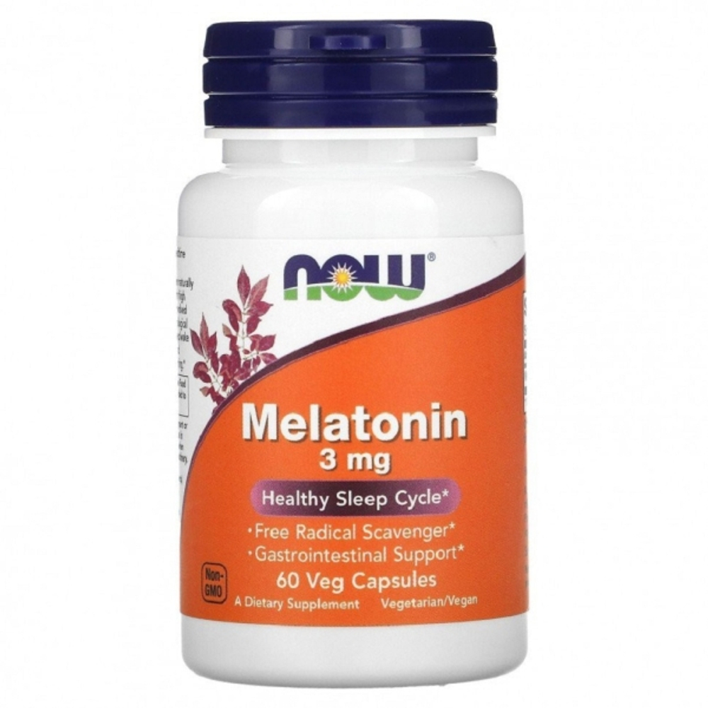 NOW Melatonin 3 мг 60 капсул