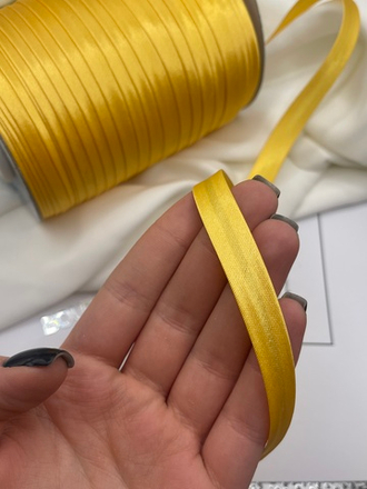 Косая бейка "Gamma" GK-12P 11 - 12 мм №016 желтый