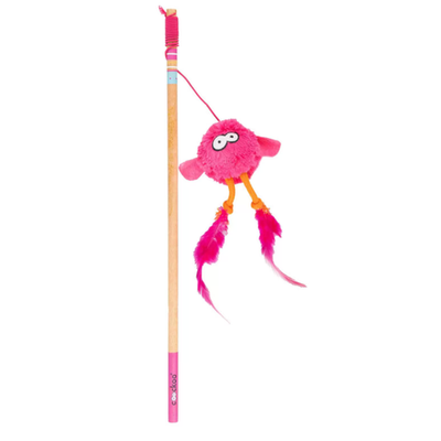Ebi coockoo игрушка для кошек удочка дразнилка "jumpy", розовая, 40см