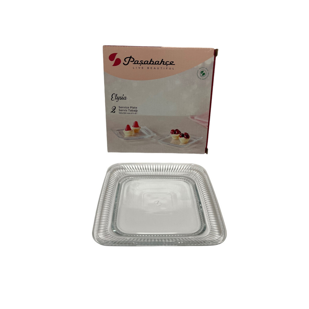 Набор десертных тарелок ELYSIA 15*15 см 2ш