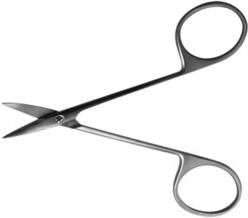 ТМ- Н-56 Ножницы глазные для снятия швов прямые, 110 мм