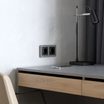 Рамка на 2 поста Acrylic (графит) W0022704